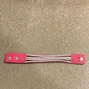 Elegant Pink Crystal Bracelet